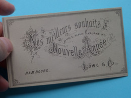 LÖWE & C° Hambourg ( Nos Meilleurs Souhaits - NOUVELLE Année ) See SCANs ! - Visitenkarten