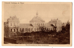 Delcampe - ANGERS--1915--Université Catholique De L'Ouest--Vue D'ensemble Du Palais...cachet 28ème Régiment Dragons .....à Saisir - Angers