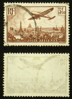 N° PA 13 3F50 AVION Survolant PARIS TB Oblit Cote 27€ - 1927-1959 Oblitérés
