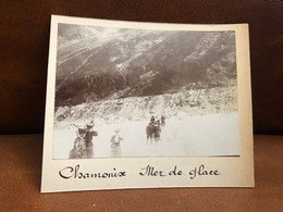 Chamonix Mont Blanc * Mer De Glace * Photo Albuminée Circa 1904 - Chamonix-Mont-Blanc