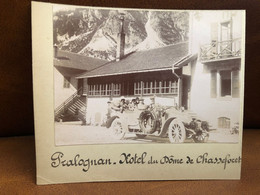 Pralognan La Vanoise * Automobile Ancienne De Marque ? Hôtel Du Dôme De Chasseforet * Photo Albuminée Circa 1903 - Pralognan-la-Vanoise