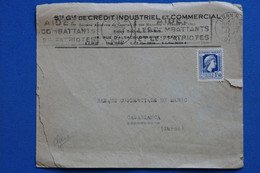 T29 ALGERIE   LETTRE 1949 ORAN POUR CASABLANCA MAROC  + AFFRANCH . INTERESSANT - Covers & Documents