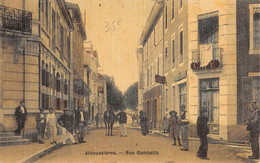 CPA 07 ALBOUSSIERES RUE GAMBETTA - Andere & Zonder Classificatie