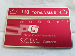 UNITED STATES USA AMERIKA  $10, Red - S.C.D.C. CANTEEN   L&G CARD 902A  MINT **5639** - [1] Holographic Cards (Landis & Gyr)