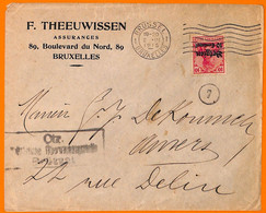 99046 - BELGIUM German  Occupation - POSTAL HISTORY -    COVER  1915 - OC38/54 Occupation Belge En Allemagne