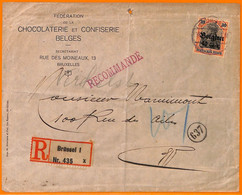 99058 - BELGIUM German Occupation - POSTAL HISTORY - REGISTERED  COVER - OC38/54 Occupazione Belga In Germania