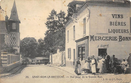 CPA ST NOM LA BRETECHE VUE PRISE DE LA GRANDE RUE - St. Nom La Breteche