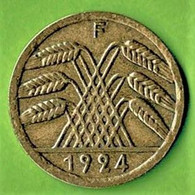 ALLEMAGNE / 50 RENTENPFENNIG  / 1924 F - 50 Rentenpfennig & 50 Reichspfennig