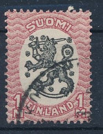 Finnland 1917 Mi. 74 Gest. Wappen Löwe - Otros & Sin Clasificación