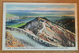 Yellowstone -16276 From The Summit Of MT. Washburn, Elev. 10.317 Ft,national Pa - Yellowstone