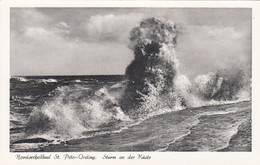 5593) Nordseeheilbad ST. PETER - ORDING - Sturm An Der Küste ALT ! - St. Peter-Ording