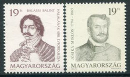 HUNGARY 1994 Literary Personalities  MNH / **.  Michel 4292-93 - Unused Stamps