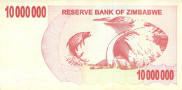 Zimbabwe 10 Million Dollars 2007 UNC - Zaïre