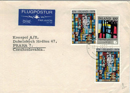 Reykjavik 1974 - Kirchenfenster - Cartas & Documentos