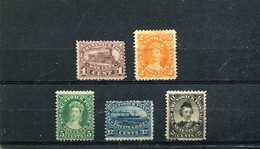 Nouveau-Brunswick 1860-63 Yt 4-6 8-9 * - Unused Stamps