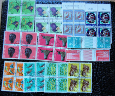 Suisse Switzerland - Small Batch Of 10 Blocs Of 4 Pro Juventute Et Patria And 2 Pairs With Bridge Used - Lotes/Colecciones