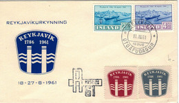 Reykjavik 1961 Utgafudagur - 1786 Hochsee-Schiff - Covers & Documents