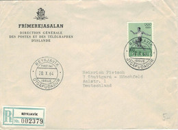 Reykjavik 1964 Utgafudagur - Reko Sport Olympia - Lettres & Documents