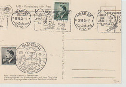 Reichsprotektorat Böhmen Und Mähren, Mi.  89, 92, SOK/SST Prag, RAD-Kunstschau 22./23.VII. 44 - Lettres & Documents
