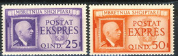 Occupazione Albania 1940 Sass. Espressi N. 1 - 2 ** MNH Cat. € 100 - Albanië