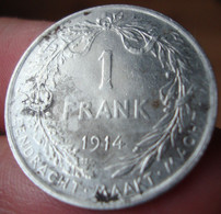 Monnaie 1 Frank 1914 Albert Ier - 1 Franc