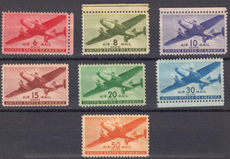Etats Unis 1941 44 Poste Aerienne Yvert 26 / 32 ** Neufs Sans Charniere Sauf Le 29 * Avec Charniere. - 2b. 1941-1960 Unused