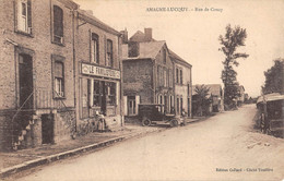 CPA 08 AMAGNE LUCQUY RUE DE COUCY - Other & Unclassified