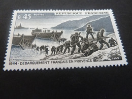 Débarquement En Provence - 45c. - Bistre Foncé, Gris Et Bleu Foncé - Neuf - Année 1969 - - Unused Stamps