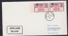 British Antarctic Territory (BAT) 1971 Adelaide Island Cover Ca Adelaide Island 15 FE 71 (52299) - Brieven En Documenten
