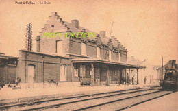 PONT à CELLES - La Gare - Avec Bout Avant Locomotive à Vapeur - Carte Circulé - Pont-a-Celles