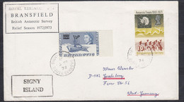 British Antarctic Territory (BAT) 1972 Signy Island Cover Ca Signy Island 5 DE 72 Ca Bransfield  ** Mnh (52303) - Storia Postale