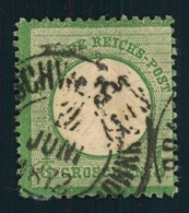 1872, BRUSTSCHILD: 1/3 Groschen Dunkelgrün Gestempelt BRAUNSCHWEIG - Michel 2 B Geprüft - Used Stamps