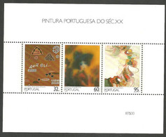 Portugal 1990 - 20th Century Portuguese Painting, 5th Group S/S MNH - Unused Stamps