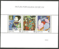 Portugal 1990 - 20th Century Portuguese Painting, 6th Group S/S MNH - Unused Stamps
