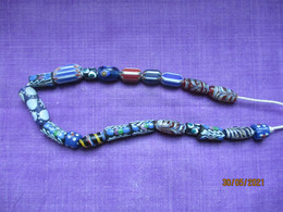 Ethiopia: 20 Coloured Glass Beads - Necklaces/Chains