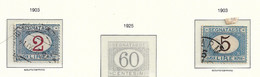 40183) ITALIA-Cifra Entro Un Ovale - Segnatasse - 1903 - 2 VALORI-USATI - Postage Due