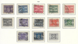 40184) ITALIA-Fascio Littorio - Segnatasse - 3 Febbraio 1934 Serie In Dettaglio - 12 VALORI-USATI - Postage Due