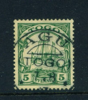 TOGO  -  1900 Yacht Definitive 5pf Used As Scan - Colonia: Togo