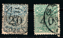 40186) ITALIA-Soggetti Allegorici - Segnatasse Per Vaglia - 1 Luglio 1924  -2 VALORI-USATI - Postage Due