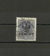 POLAND 1918 - 1919 - SKALAT,  LOCAL  POST, OVERPRINT  ON AUSTRIAN  30 H - USED - Oblitérés