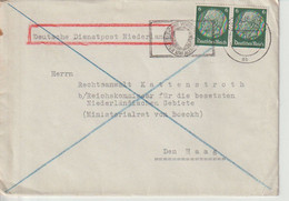 Deutsche Dienstpost Niederlande, Mi. 484/Paar, Berlin 5.11.40, An Den Reichskommissar F.d.besetzten Niederländ.Gebiete - Occupation 1938-45
