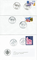1991/1992/1996 - 3 Enveloppes Oblitération "JOURNEE DU TIMBRE" - PARIS - ARGENTAN - BERNAY - 1990-1999