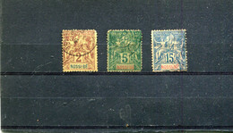 Nossi-Bé 1894 Yt 28 30 32 - Used Stamps