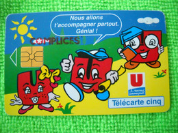 7151 Télécarte Collection SUPER U COMPLICES   (scans Recto Verso) 5U 172 500 Ex 07/95  Carte Promotionnelle - 5 Eenheden