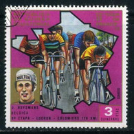 Equatorial Guinea 1973 Mi 261 Cycling, Tour De France | Jozef Huysmans (1941-2012): Luchon - Colomiers 179 Km, Bicycle - Equatorial Guinea