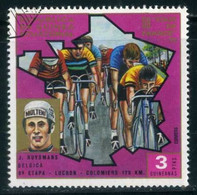 Equatorial Guinea 1973 Mi 261Cycling, Tour De France | Jozef Huysmans (1941-2012): Luchon - Colomiers 179 Km, Bicycle - Equatorial Guinea