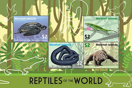 Marshall Islands  2020  Fauna  Reptiles Of The World,  Turtle, Komodo  Dragon ,snake     I202104 - Marshall