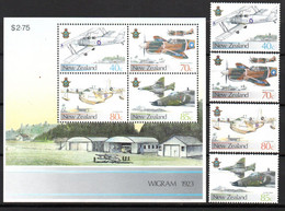 T1-25 Nouvelle-Zélande N° 956 à 959 + BF56 **  A Saisir !!!  Avions - Collections, Lots & Séries