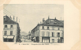 / CPA FRANCE 88 "Saint Dié, Perspective De La Rue Thiers" - Saint Die