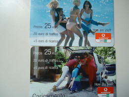 ITALY  USED  PREPAID 2 CARDS - Other & Unclassified